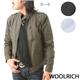 WOOLRICH ドビーストライプシングルライダースジャケット　2W5-3332 カーキ/41 M