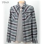 WOOLRICH �`�F�b�N�V���c���T�[�}��T�V���c 2���Z�b�g�@2W8-8436 �u���b�N M