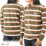 WOOLRICH RED LABEL ボーダーラガーシャツ 2W7-2901 オリーブ（カーキ） XL