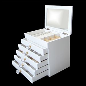 エレガントジュエリーBOX ホワイト