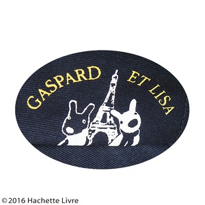 【保育士さん】リサとガスパール つば広帽子 ブラック＆ホワイト