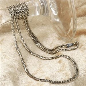 Pt850 プラチナ 6面W喜平ネックレス