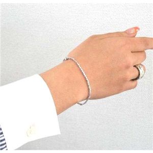 &nbsp;K18WG �_�C��0.2ct�u���X���b�g 17.5cm&nbsp;(ID�F112572)