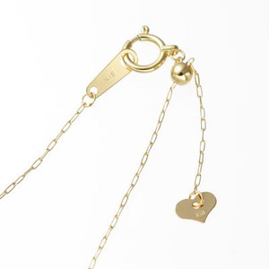 18金長小豆チェーンネックレス