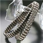 過去最高磁力　チタンコーティングブレス シルバー 5ｍｍ幅