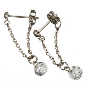 綺羅ユレ ピアス ホワイトゴールド