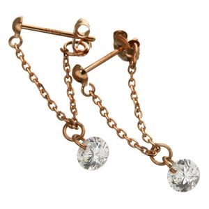 綺羅ユレ ピアス ピンクゴールド