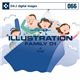 �ʐ^�f�� DAJ066 ILLUSTRATION FAMILY 01 �y�C���X�g�V���[�Y�`�t�@�~���[ 01�z