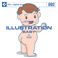 写真素材 DAJ092 ILLUSTRATION BABY 【イラストシリーズ〜赤ちゃん】 写真素材 DAJ092 ILLUSTRATION BABY 【イラストシリーズ〜赤ちゃん】