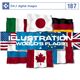 �ʐ^�f�� DAJ187 ILLUSTRATION / WORLD'S FLAGS �y�C���X�g�V���[�Y�`���E�̍����z