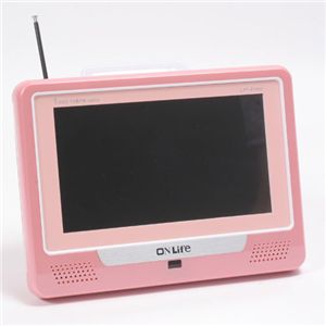 7インチポータブル防水テレビ LPT-67002 パールピンク