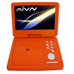 AIVN 9インチ ポータブルCPRMDVDプレーヤー オレンジ