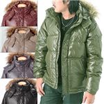 Penfield(ペンフィールド) レイヤードポケット 艶出しダウンジャケット　10216651 カーキ L