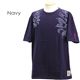 和柄 「燐票」桜侍Tシャツ　12813668 ネイビー 2L