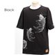 和柄 「燐票」登鯉Tシャツ　12813667 ブラック 4L