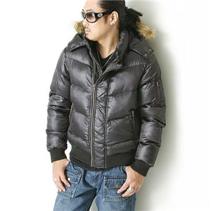 Penfield サテンシレーWジッパージャケット ブラック