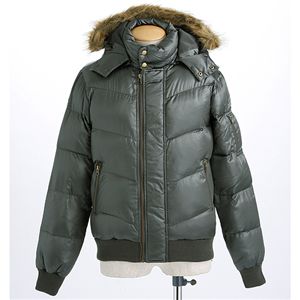 Penfield サテンシレーWジッパージャケット カーキ