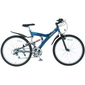 マイパラス M-75 MTB26型・21SP・Wサス/アルミフレーム ブルーシルバー