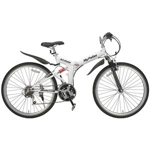 マイパラス M-630 折畳MTB26型・18SP・Wサス パールホワイト