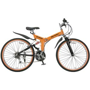 マイパラス M-630 折畳MTB26型・18SP・Wサス ダークオレンジブラック