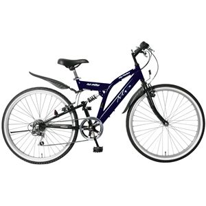 マイパラス M-650 クロスバイク26型・6SP・リアサス ネイビー