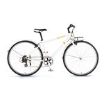 RENAULT（ルノー）自転車 700C CRB7006 ホワイト 【フロントキャリアー クロスバイク】