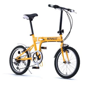 RENAULT(ルノー) 折り畳み自転車 18インチ FDB186 オレンジ 【フォールディングバイク】