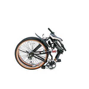MYPALLAS(マイパラス) 折り畳み自転車 M-670 26インチ 6段変速Wサス オレンジ