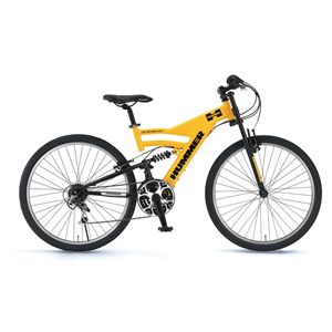 HUMMER（ハマー）自転車 AL-ATB268 DH イエロー（簡易工具セット付き）
