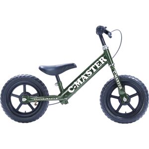 幼児用ペダルなしスポーツ玩具 ちゃりんこマスター ダークオリーブグリーン