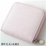 【在庫処分特価】BVLGARI（ブルガリ）　二折財布 Small zipped wallet　24843 ライトピンク（限定カラー）