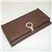 BVLGARI(ブルガリ)　#23296  wallet 7 CC with internal zip and clip Grain leather dark brown/P.