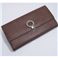 BVLGARI(ブルガリ)　#23302 Woman wallet 8 CC with internal zip and clip Grain leather dark brown/P.