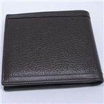 BVLGARI(ブルガリ)　#25296 Man wallet italian with bills separation Goat leather dark brown/calf leather dark brown