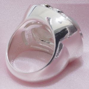 Folli Follie(フォリフォリ) スターリングシルバー ハートモチーフ リング 3R5S165PW (#48) 7号