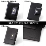 BVLGARI（ブルガリ）システム手帳　20054 DIARY MEDIUM ORGANIZER SMOOTH BLK LEA/GO