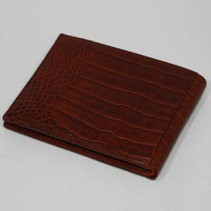 yAzBVLGARIiuKj 20315 z@Man's wallet bills & 6CC small/ brown croco. soft