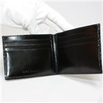 ���������BVLGARI�ʥ֥륬��� 20314 ���� Man's wallet bills & 6CC small/ black croco. Shi