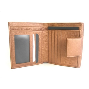 【決算特価】BVLGARI(ブルガリ) 二つ折り財布 23963 ツイスト ブロンズ