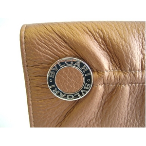 【決算特価】BVLGARI(ブルガリ) 二つ折り財布 23963 ツイスト ブロンズ