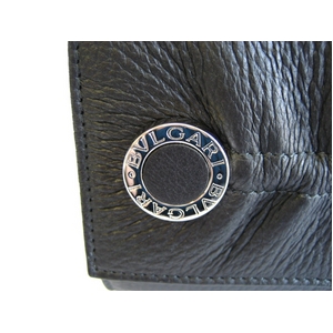 【決算特価】BVLGARI(ブルガリ) 二つ折り財布 23964 ツイスト ブラック