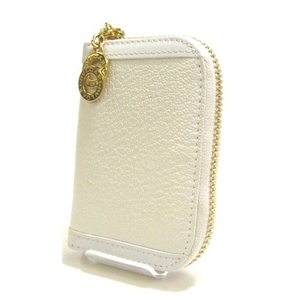 BVLGARI(ブルガリ) ラウンド キーケース 26820 ホワイト