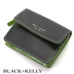 kate spade(ケイトスペード） キーリング付コインケース AS005070 BLACK×KELLY/038