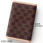 CELINE（セリーヌ） 2BLAジャガードキーケース107020/7　ダークブラウン