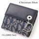 Christian Dior（クリスチャンディオール） Wホック財布 CLL43025　ネイビー