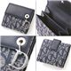 Christian Dior(クリスチャンディオール) Wホック財布 CLL43025 ネイビー 写真3