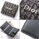 Christian Dior（クリスチャンディオール） Wホック財布 LDC43025　ブラック