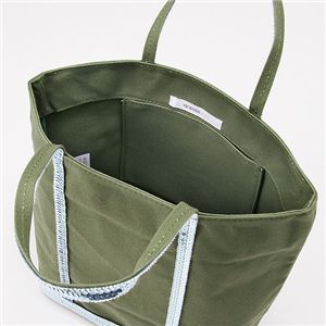 VANESSA BRUNO ヴァネッサブリューノ キャンバス×スパンコール トートバッグ 997・Acier