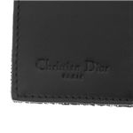 Christian Dior　トロッター　ダブルホック財布　SLO43025 N0・Black×Oro
