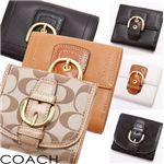 COACH(コーチ) ダブルホック財布 42057・小シグネチャー Khaki